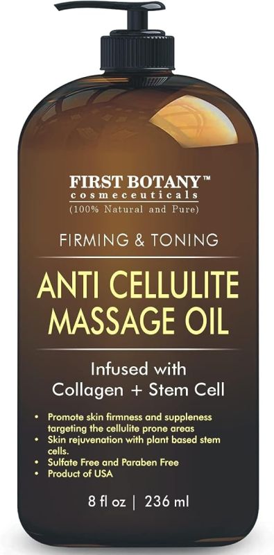 Anti Cellulite Massage Oil - Infused w/Collagen & Stem Cell